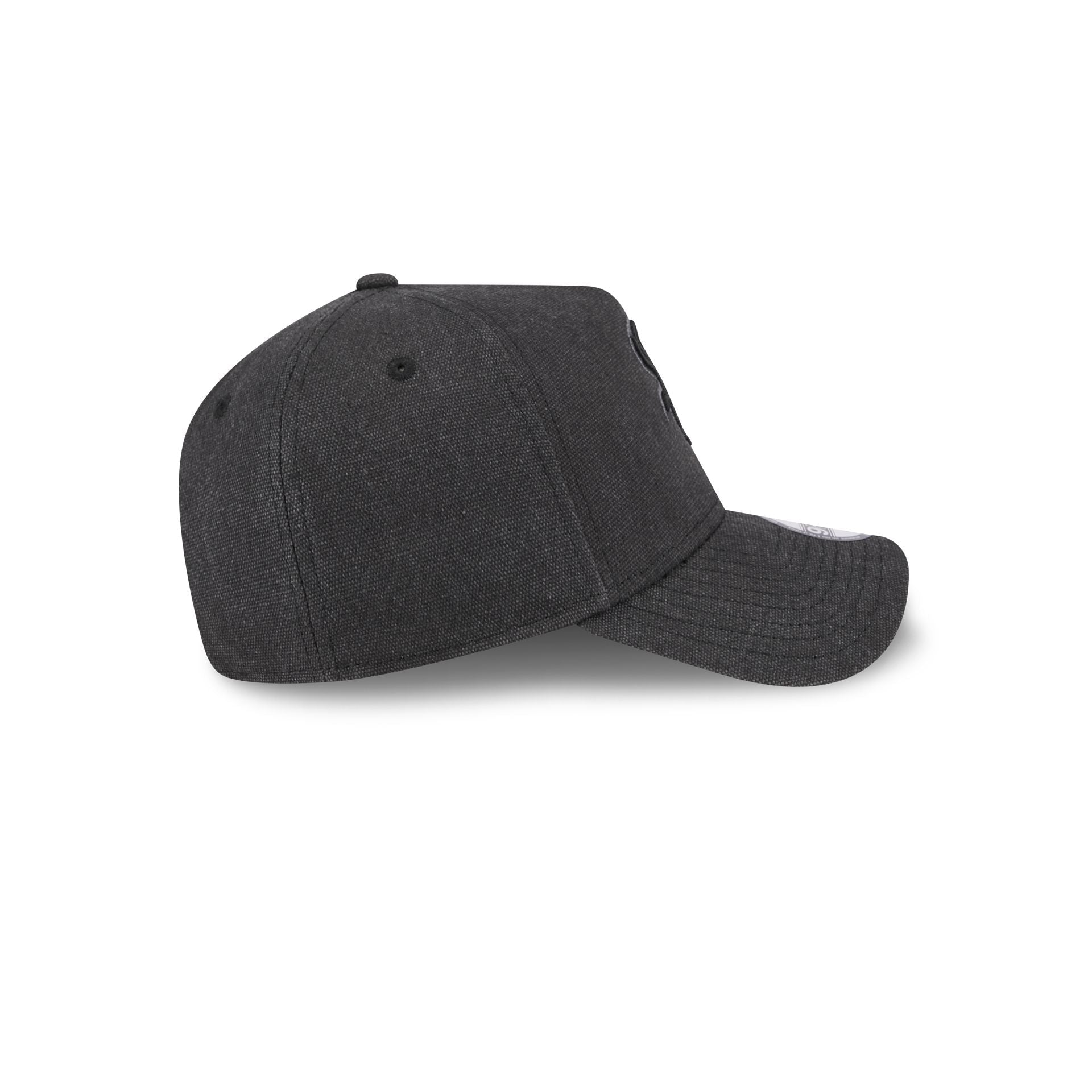 Chicago White Sox Logo Essentials Black 9FORTY A-Frame Snapback Hat