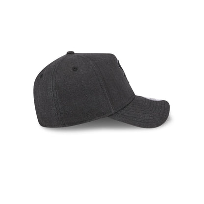 Chicago White Sox Logo Essentials Black 9FORTY A-Frame Snapback Hat