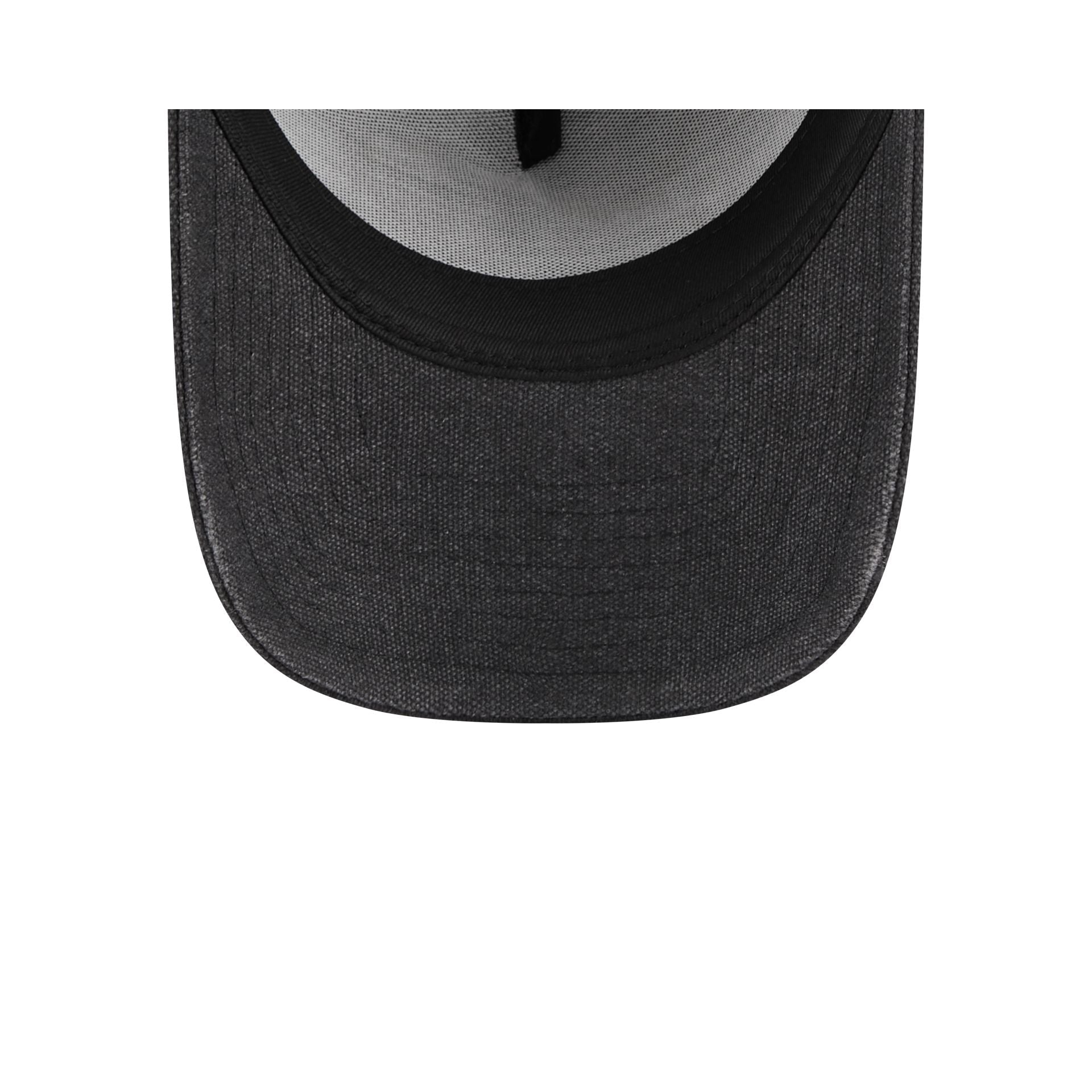 Chicago White Sox Logo Essentials Black 9FORTY A-Frame Snapback Hat