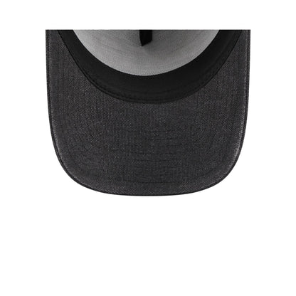 Chicago White Sox Logo Essentials Black 9FORTY A-Frame Snapback Hat