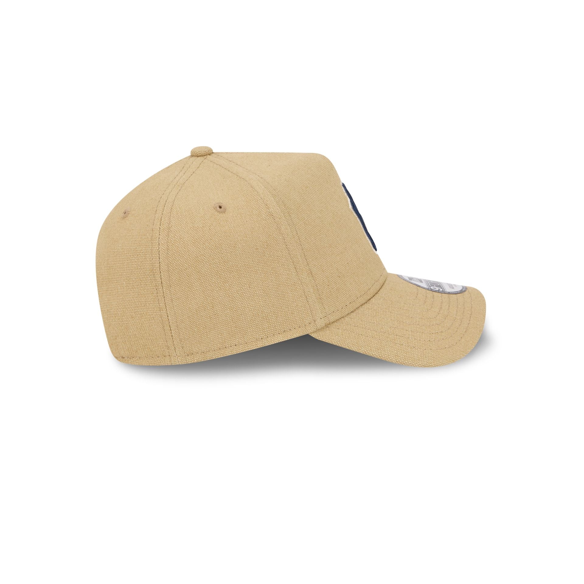 New York Yankees Logo Essentials Khaki 9FORTY A-Frame Snapback Hat