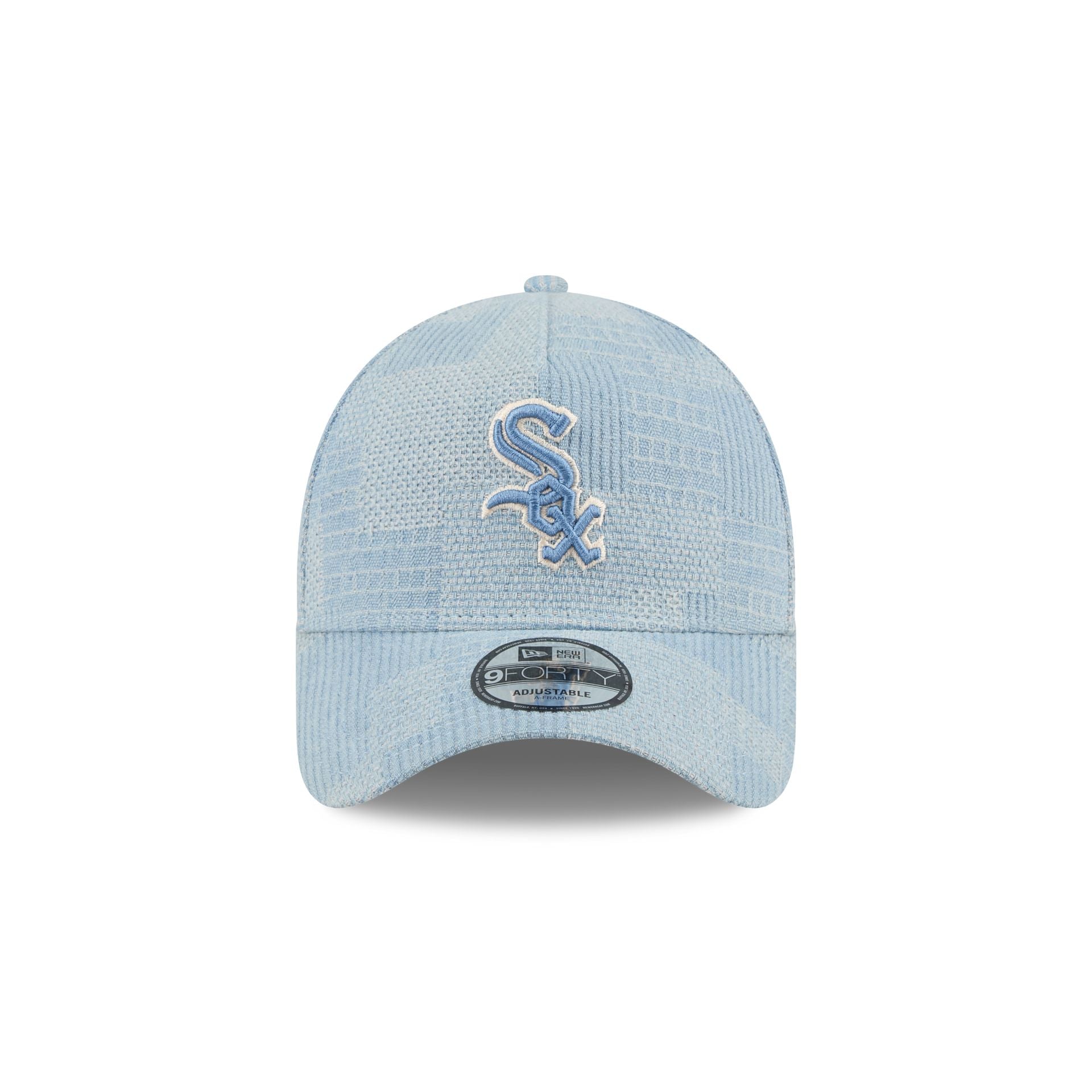 Chicago White Sox Logo Essentials Denim 9FORTY A-Frame Snapback Hat