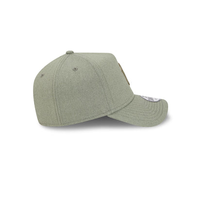 New York Yankees Logo Essentials Olive 9FORTY A-Frame Snapback Hat