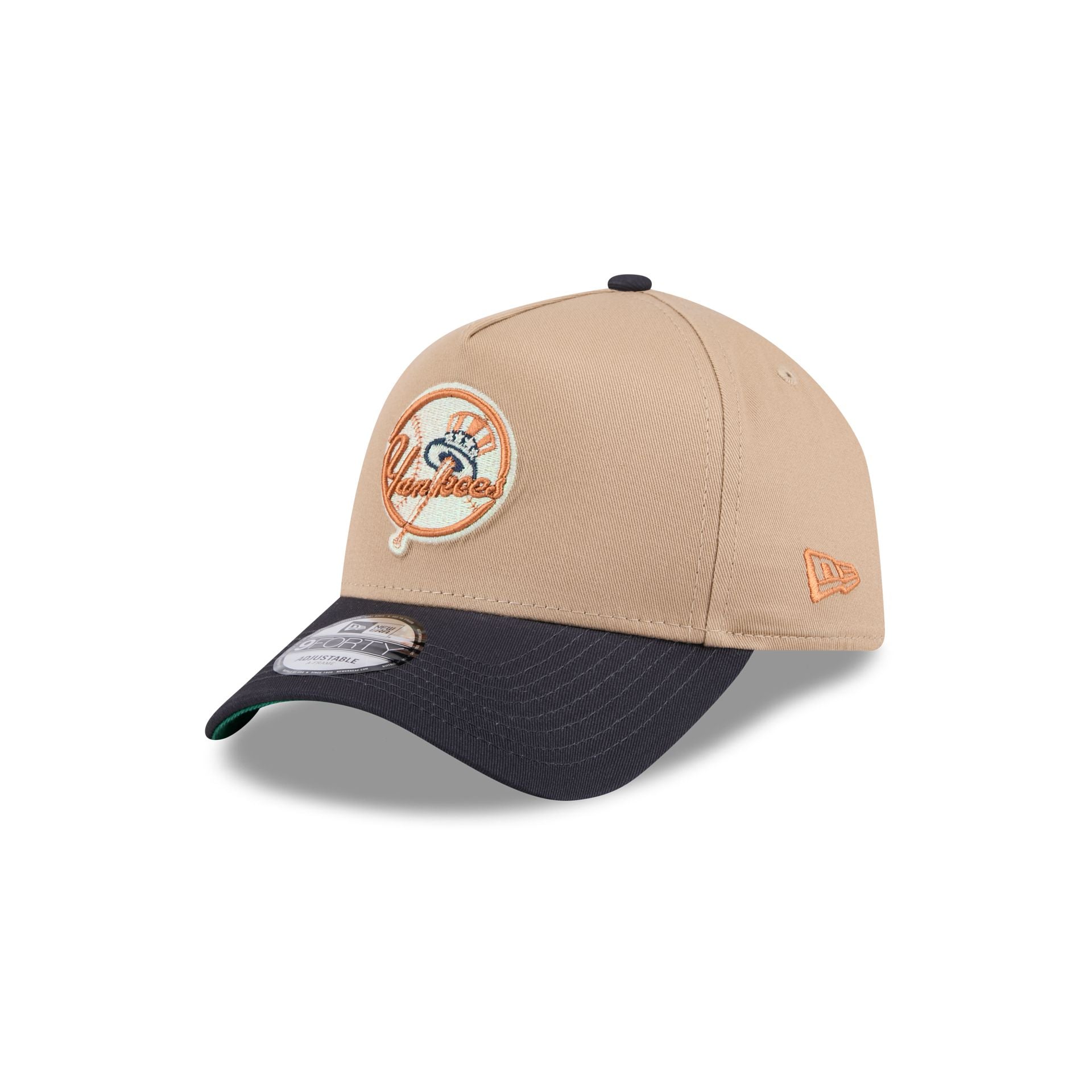 New York Yankees Beige Khaki 9FORTY A-Frame Snapback Hat