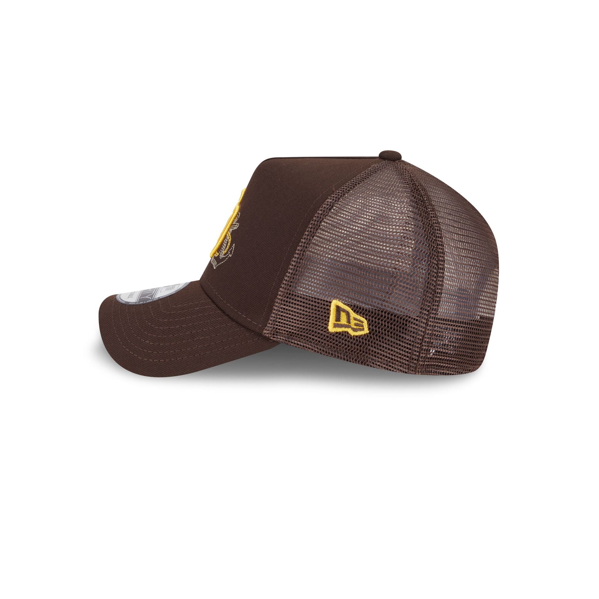 San Diego Padres State Stitch 9FORTY A-Frame Trucker Hat