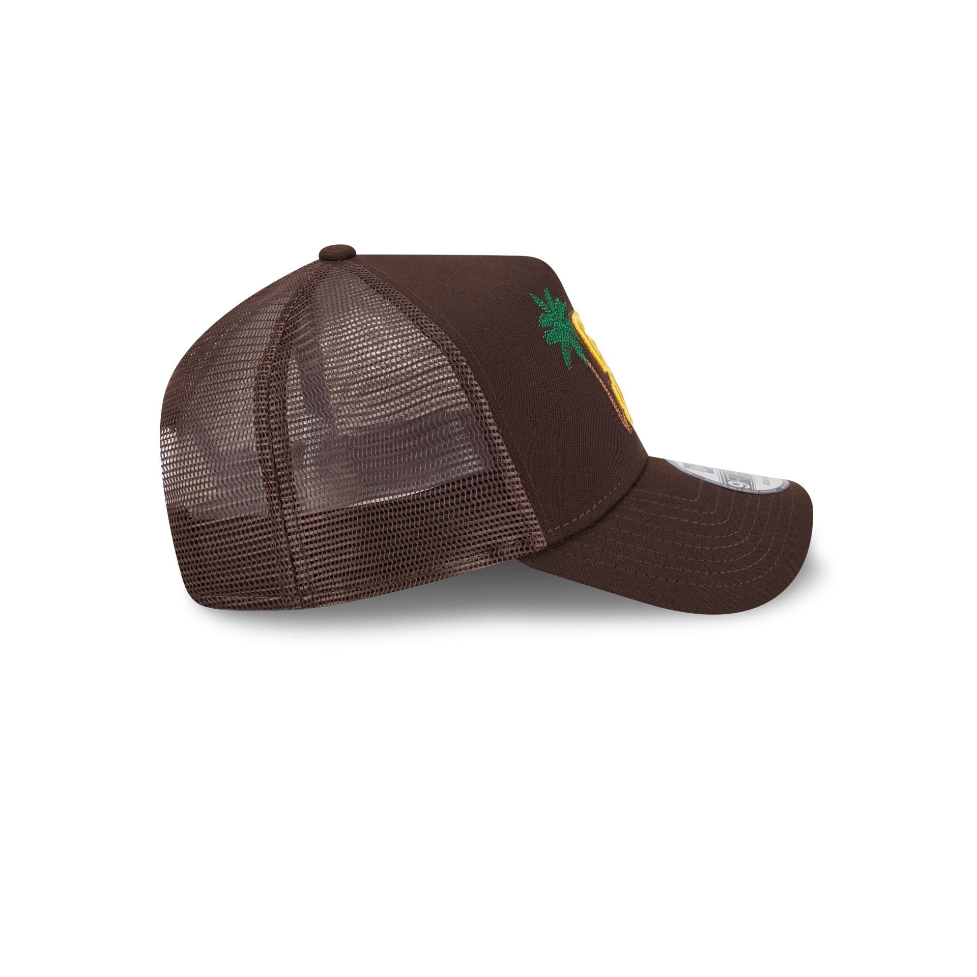 San Diego Padres State Stitch 9FORTY A-Frame Trucker Hat