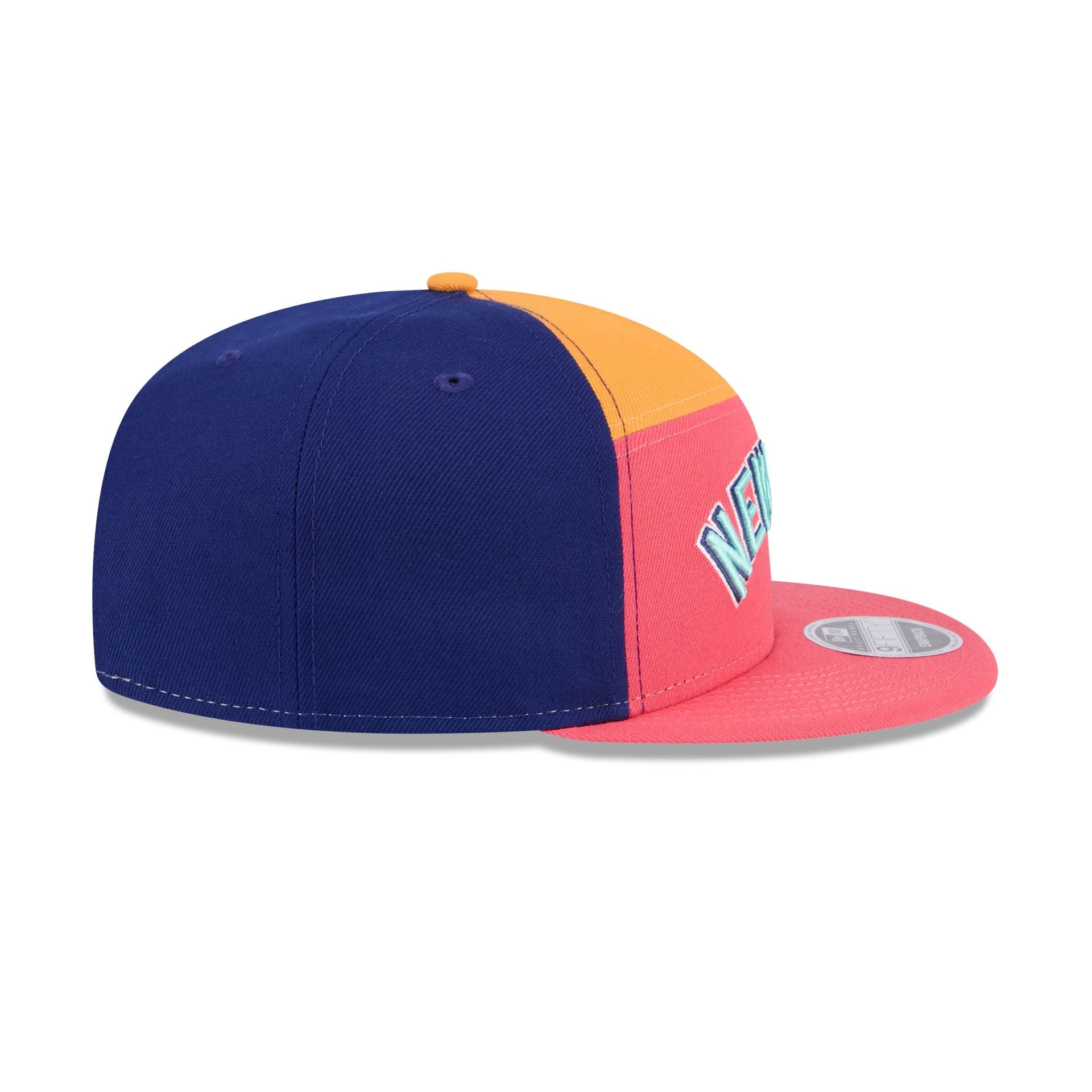 New York Yankees Coral Split Panel 9FIFTY Snapback Hat
