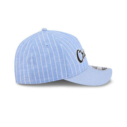 Chicago White Sox Pinstripe Linen 9FORTY M-Crown A-Frame Snapback Hat