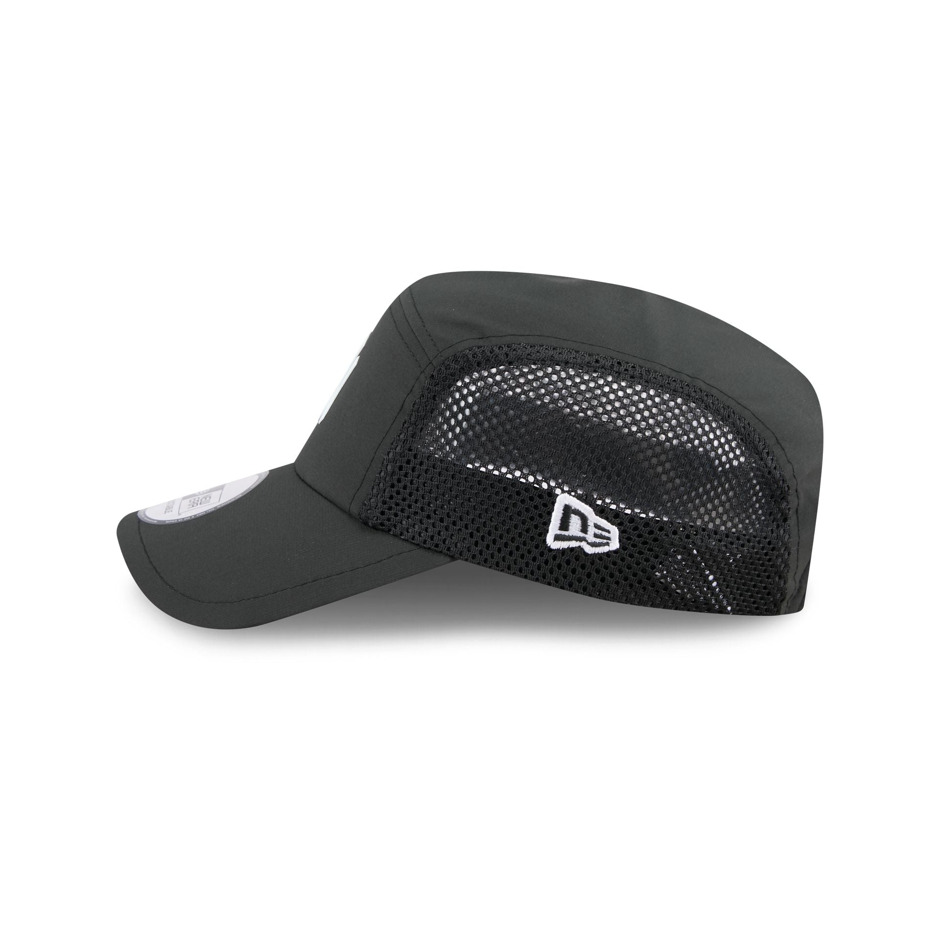 New York Yankees Black Poly Runner Adjustable Hat