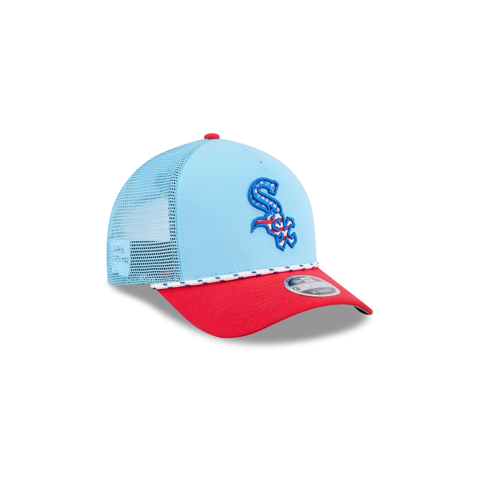 Chicago White Sox Independence Day 2025 Kids 9FORTY M-Crown A-Frame Trucker Hat
