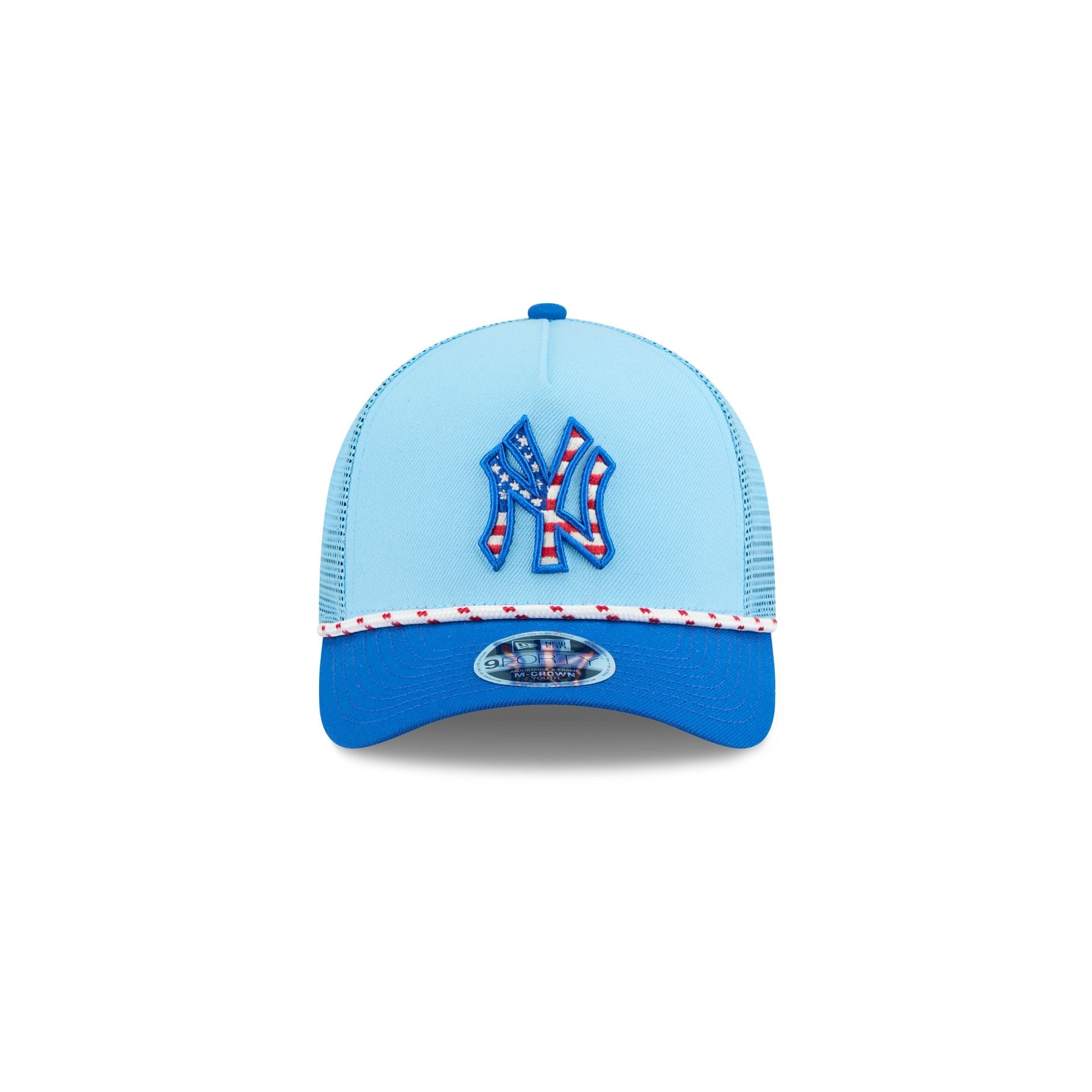 New York Yankees Independence Day 2025 Kids 9FORTY M-Crown A-Frame Trucker Hat