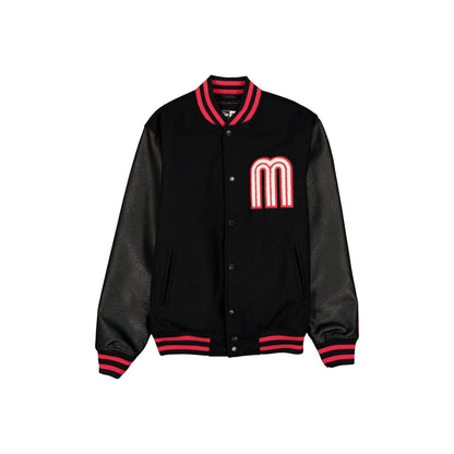 Mexico Baseball Black Bomber Jacket