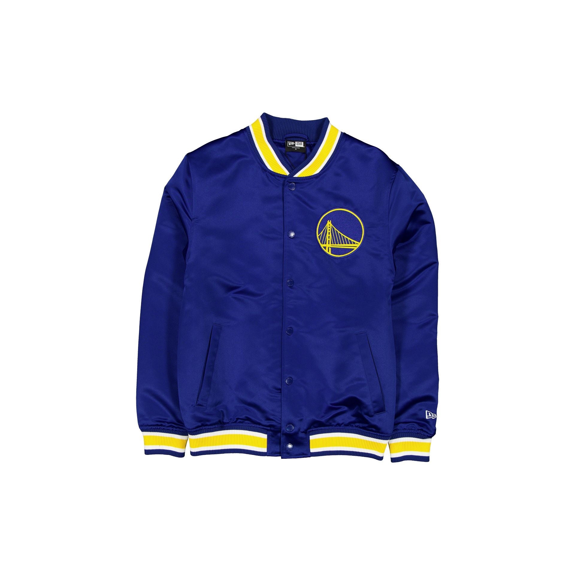 Golden State Warriors Sport Classics Blue Satin Jacket