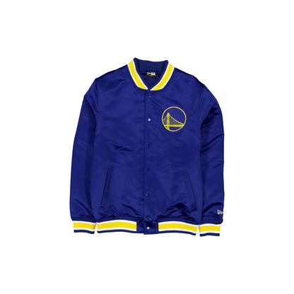 Golden State Warriors Sport Classics Blue Satin Jacket