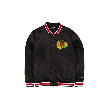 Chicago Blackhawks Sport Classics Black Satin Jacket