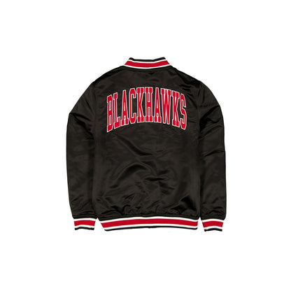 Chicago Blackhawks Sport Classics Black Satin Jacket