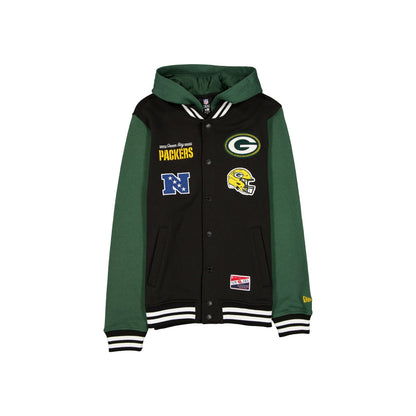 Green Bay Packers Throwback Black Jacket