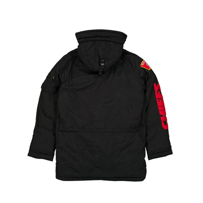 Alpha Industries x Kansas City Chiefs Black N-3B Parka Jacket