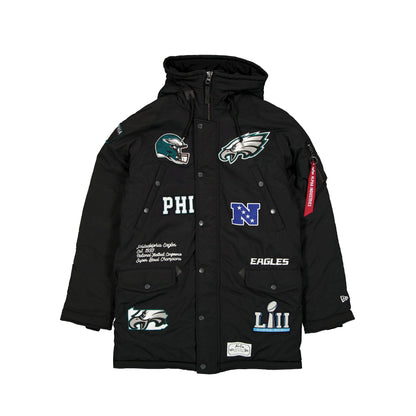 Alpha Industries x Philadelphia Eagles Black N-3B Parka Jacket