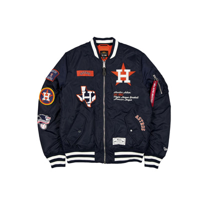 Alpha Industries x Houston Astros Navy MA-1 Bomber Jacket