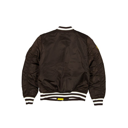 Alpha Industries x San Diego Padres Brown MA-1 Bomber Jacket