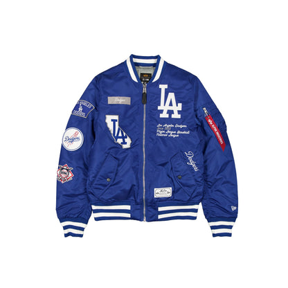 Alpha Industries x Los Angeles Dodgers Blue MA-1 Bomber Jacket