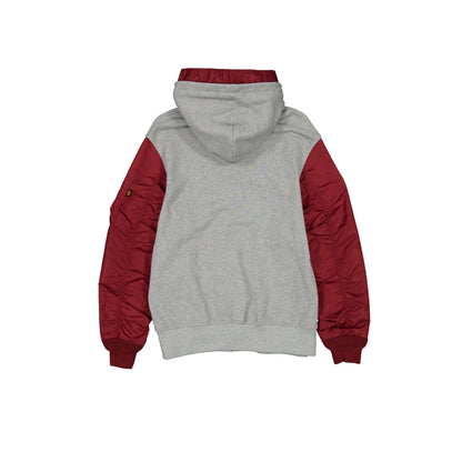 Alpha Industries x Philadelphia Phillies Cooperstown Gray MA-1 Full Zip Fleece Jacket