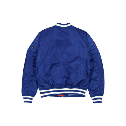 Alpha Industries x New York Knicks Blue MA-1 Bomber Jacket