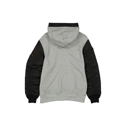 Alpha Industries x Toronto Raptors Gray MA-1 Full Zip Fleece Jacket