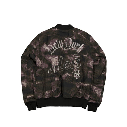 Alpha Industries x New York Mets Black Camo MA-1 Bomber Jacket