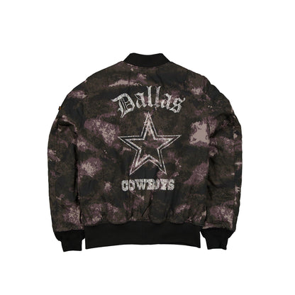 Alpha Industries x Dallas Cowboys Black Camo MA-1 Bomber Jacket