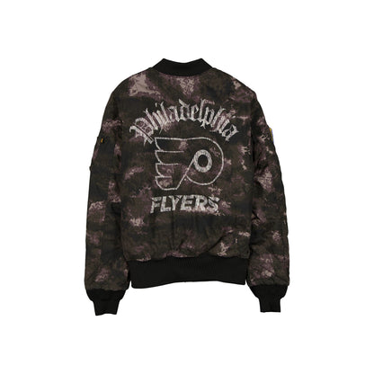 Alpha Industries x Philadelphia Flyers Black Camo MA-1 Bomber Jacket