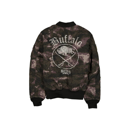 Alpha Industries x Buffalo Sabres Black Camo MA-1 Bomber Jacket