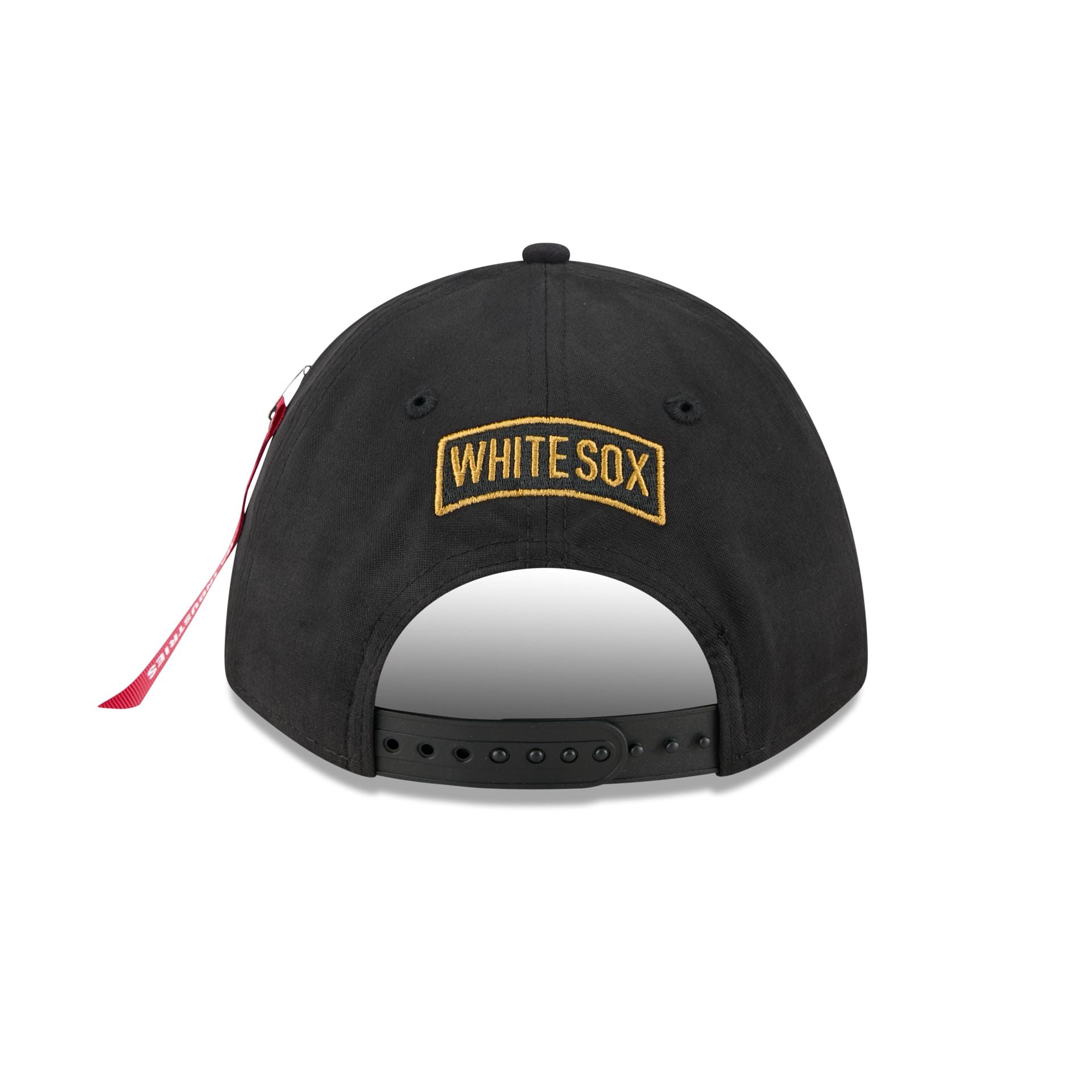 Alpha Industries x Chicago White Sox Black 9FORTY M-Crown A-Frame Snapback Hat