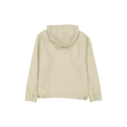 New Era Branded Forge Hooded Work Abbey Stone Jacket