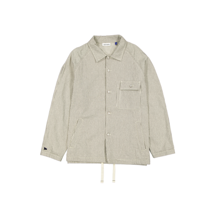 New Era Branded Railroad Stripe Workwear Jacket