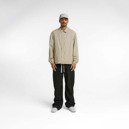 New Era Branded Ripstop Script Nylon Abbey Stone Coach's Jacket