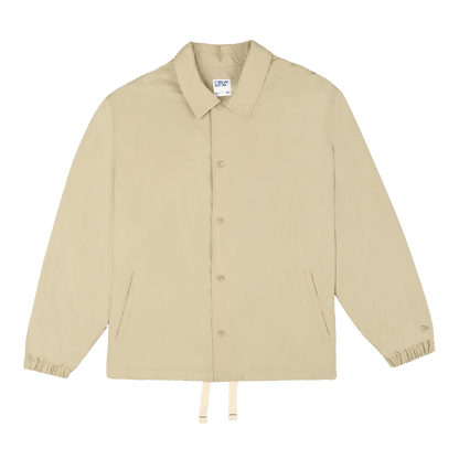 New Era Branded Ripstop Script Nylon Abbey Stone Coach's Jacket
