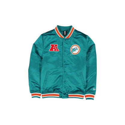 Miami Dolphins Sport Classics Blue Satin Jacket
