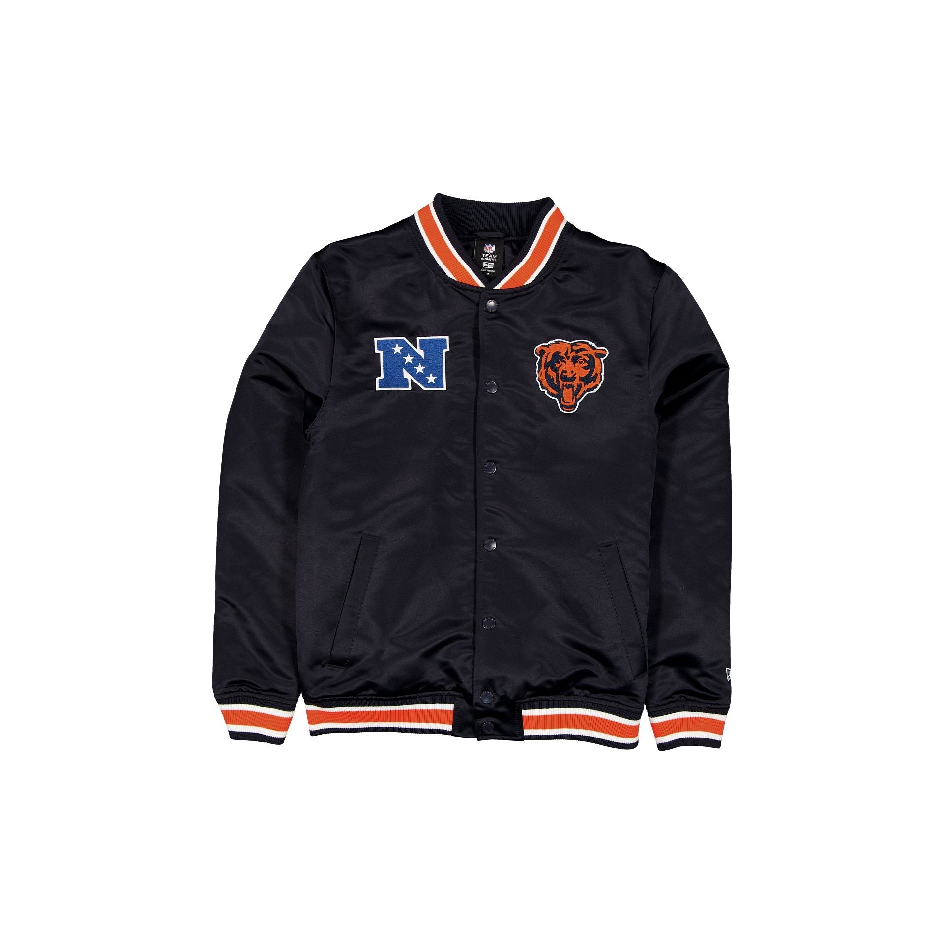 Chicago Bears Sport Classics Navy Satin Jacket