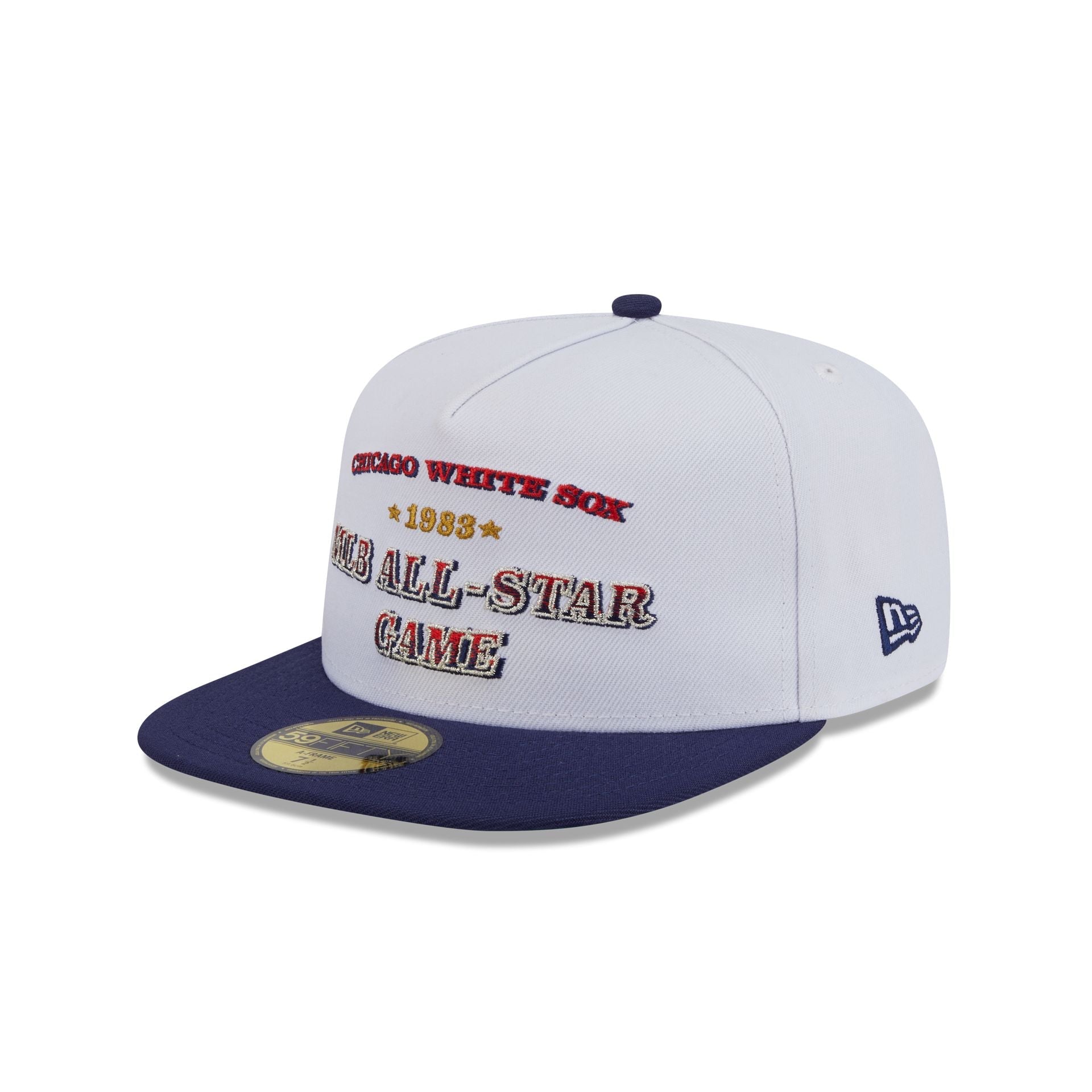 Chicago White Sox Summer Derby White 59FIFTY A-Frame Fitted Hat