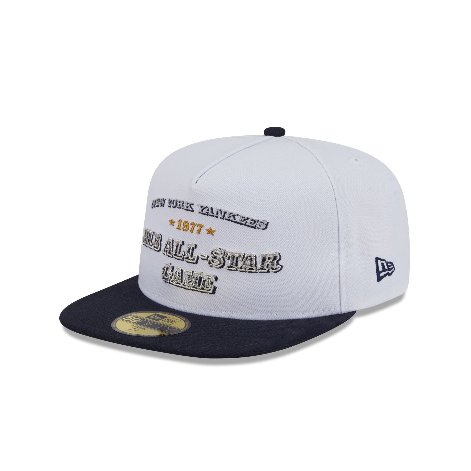 New York Yankees Summer Derby White 59FIFTY A-Frame Fitted Hat