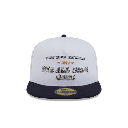 New York Yankees Summer Derby White 59FIFTY A-Frame Fitted Hat