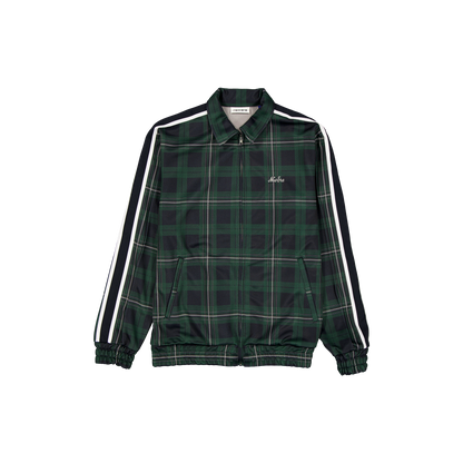 New Era Branded Plaid Navy Track Jacket