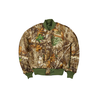 New Era Branded x Realtree® Alpha Industries New Olive Bomber Jacket