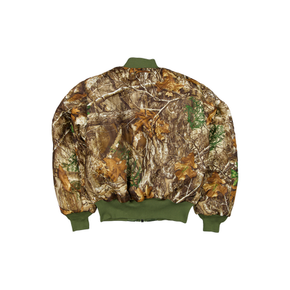 New Era Branded x Realtree® Alpha Industries New Olive Bomber Jacket