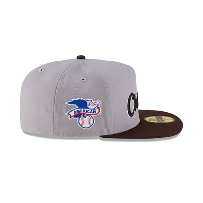 Just Caps League Sidepatch Gray Chicago White Sox 59FIFTY A-Frame Fitted Hat