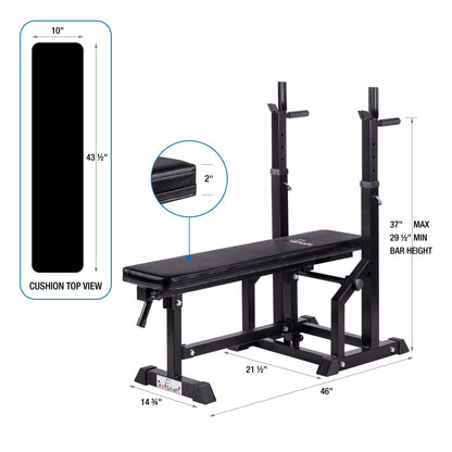 AmStaff TB018A Multifunctional Adjustable Flat-Incline Press Bench