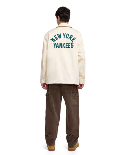 New York Yankees Ivory Coach Jacket