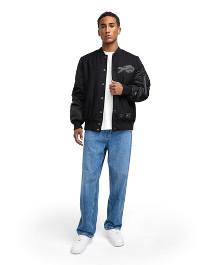 Alpha Industries x Las Vegas Raiders MA-1 Wool Varsity Jacket Black